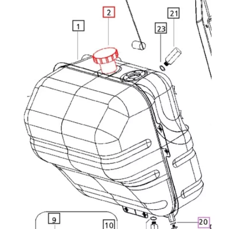 007515317C91 - Cap Fuel Tank