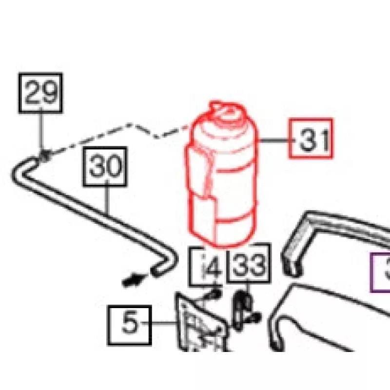 16003302101 - Coolant Overflow Reservoir