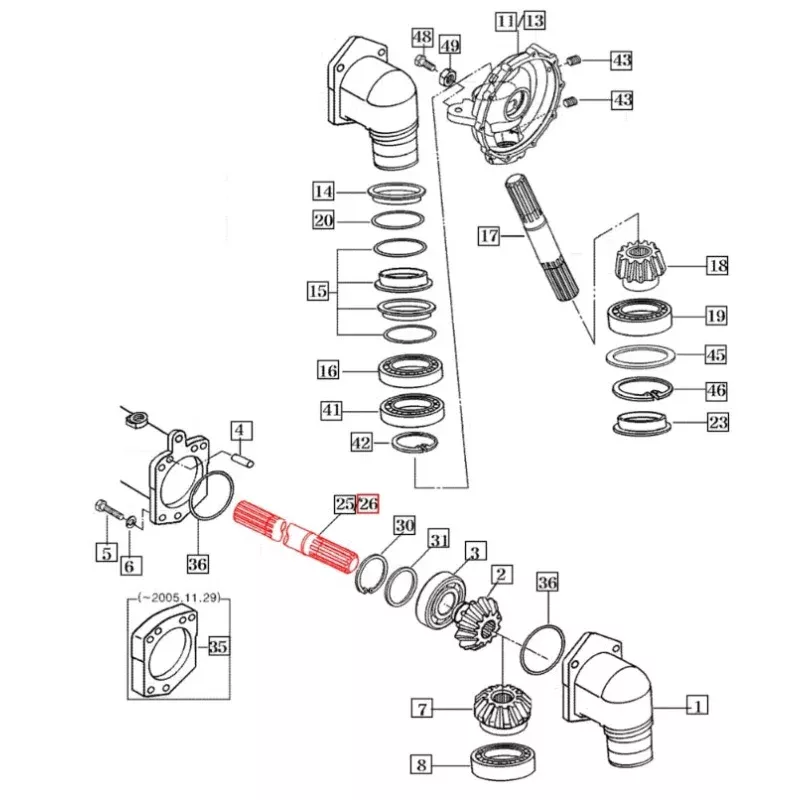 16734350020 - Shaft, 344