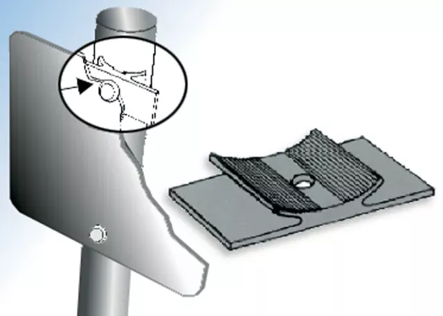 Accuform HSR130 Sign Saddle Plate Bracket