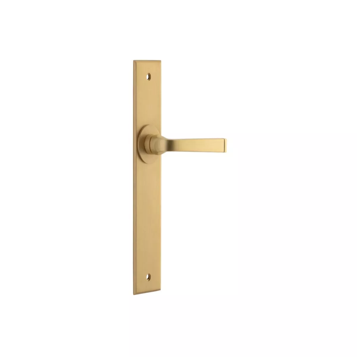 Annecy Lever Chamfered Brushed Brass