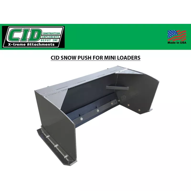 CID Snow Pusher for Mini Loaders