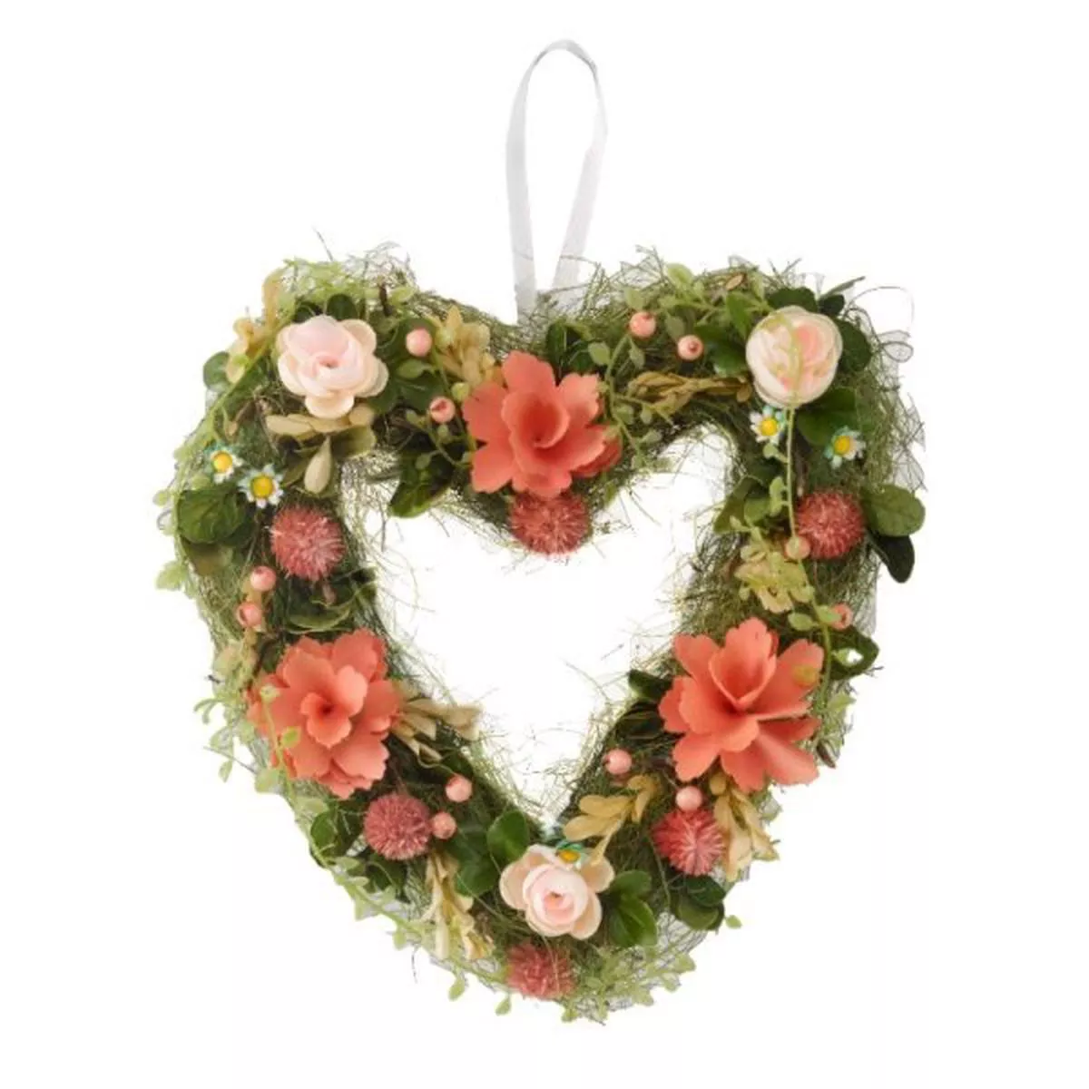 Faux FloraHeart Wreath 30cm