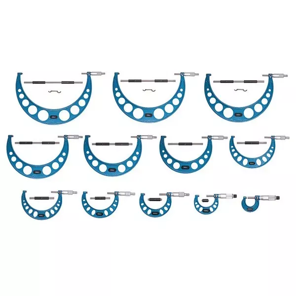 Fowler 52-215-012-1 0-12" Outside Inch Micrometer Set