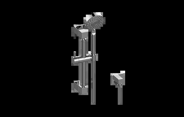 Graff - Multi-Function Handshower w/12 Inch Square Grab Bar