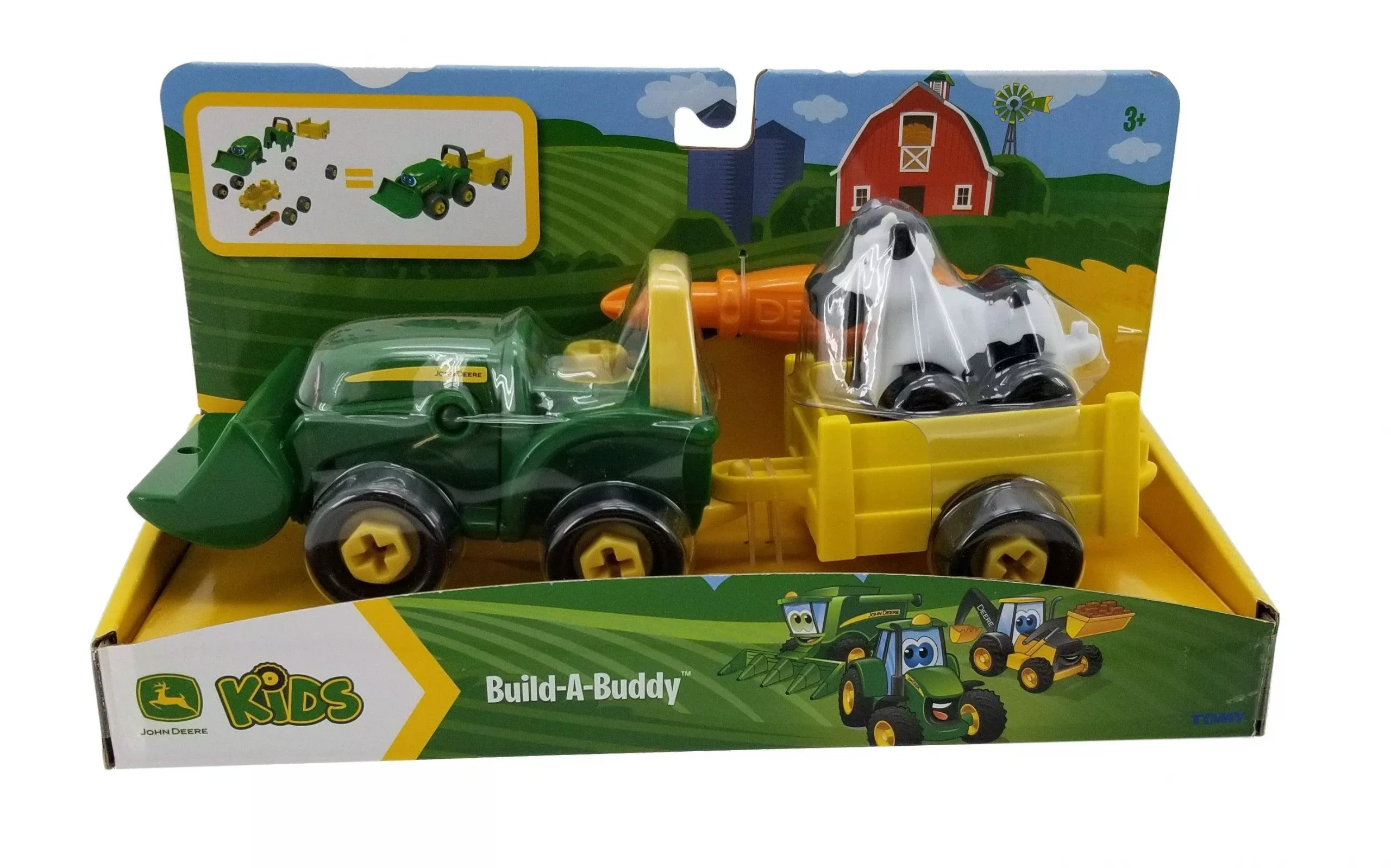 "John Deere Build-a-Buddy - Bonnie Scoop Tractor with Wagon, Cow and S