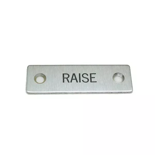 Rees 09001-015 Rectangle Legend Plate, RAISE