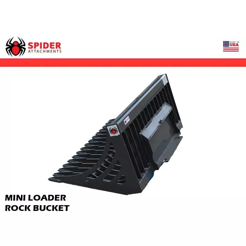 SPIDER ATTACHMENTS rock bucket for mini loader
