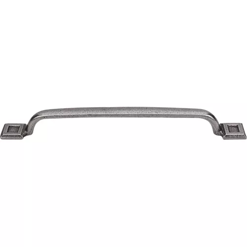 Top Knobs - Square Inset 8 Inch Center to Center Bar pull - Cast Iron