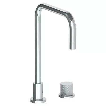Watermark - Titanium Deck Mounted 2 Hole Square Top Kitchen Faucet