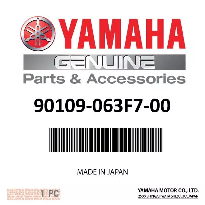 Yamaha 90109-063F7-00 - Bolt